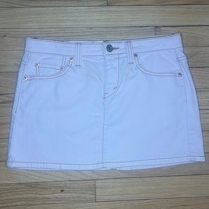 Baby Pink Levi’s Denim Mini Skirt